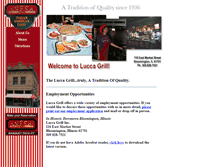 Tablet Screenshot of luccagrill.com